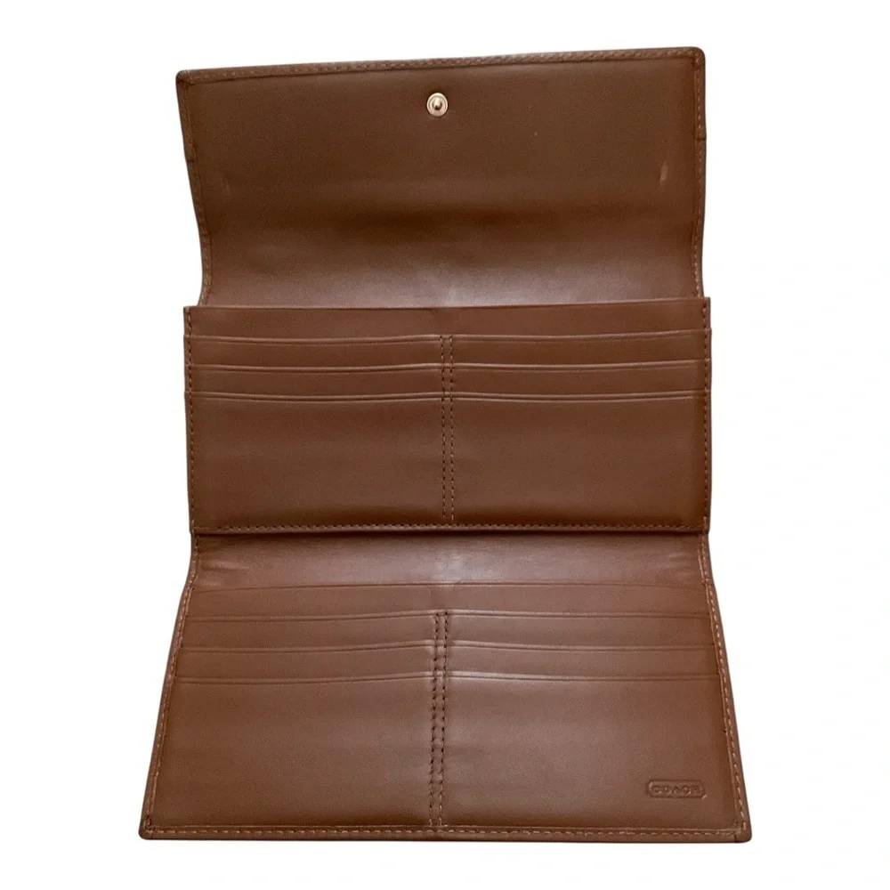 Coach Brown Tri-Fold Wallet